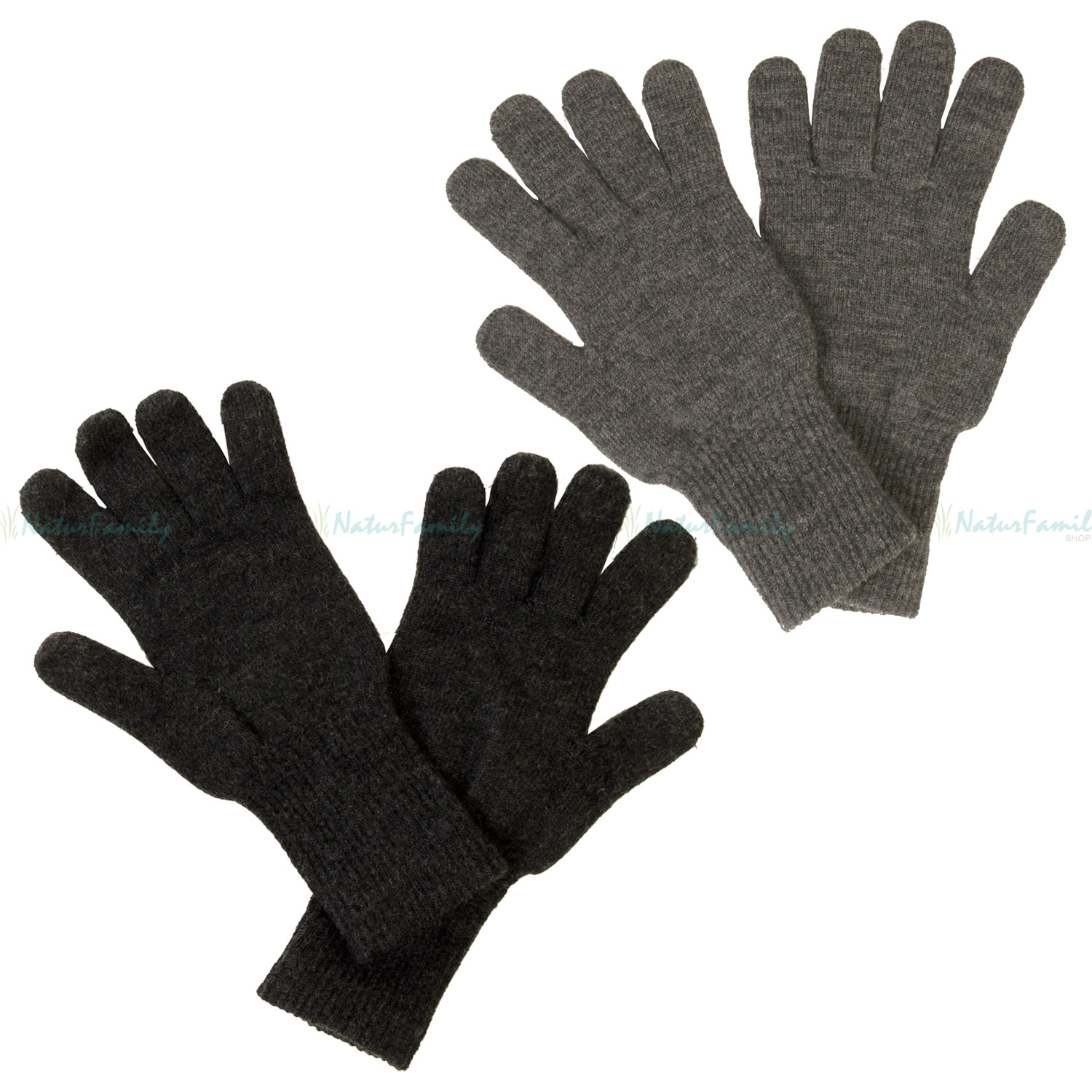 Reiff Strick Fingerhandschuhe 100 % Merino Schurwolle Handschuhe -  NaturFamily Shop - Naturtextilien für Babys, Kinder und ganze Familie